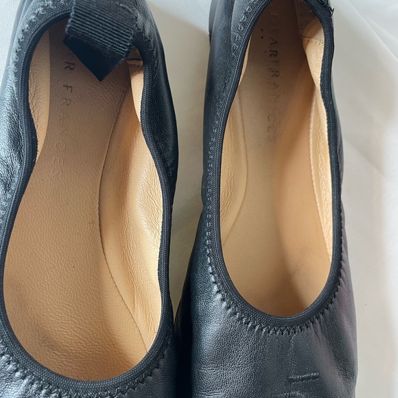 Dear Francis Black Leather Ballet Flats - Picture 6 of 9